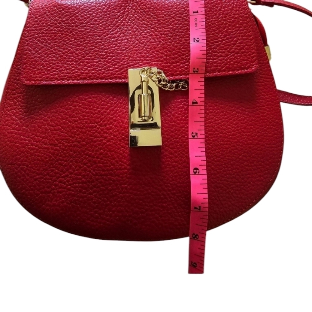 NWT Red Leather Crossbody - Picture 7 of 9